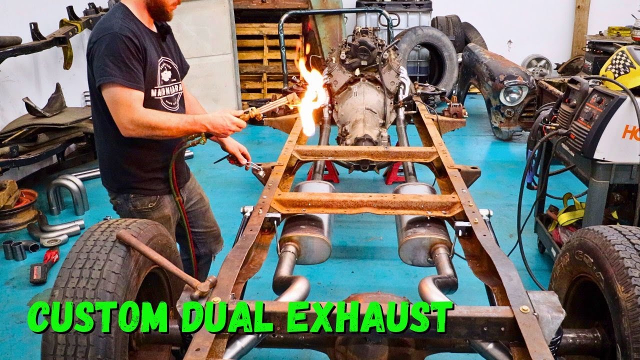 Собираю пикап мечты для жены! 55 Chevy 3100 Pickup Custom Dual Exhaust