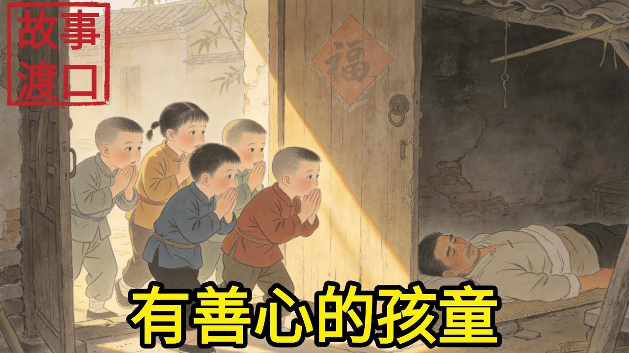男子病倒破屋，唯有過路5孩童每日送水送飯，男子病癒離去，直到孩童十八歲那年，有人攜萬兩黃金來報一飯之恩#民間故事#善有善報#爲人處世#故事分享
