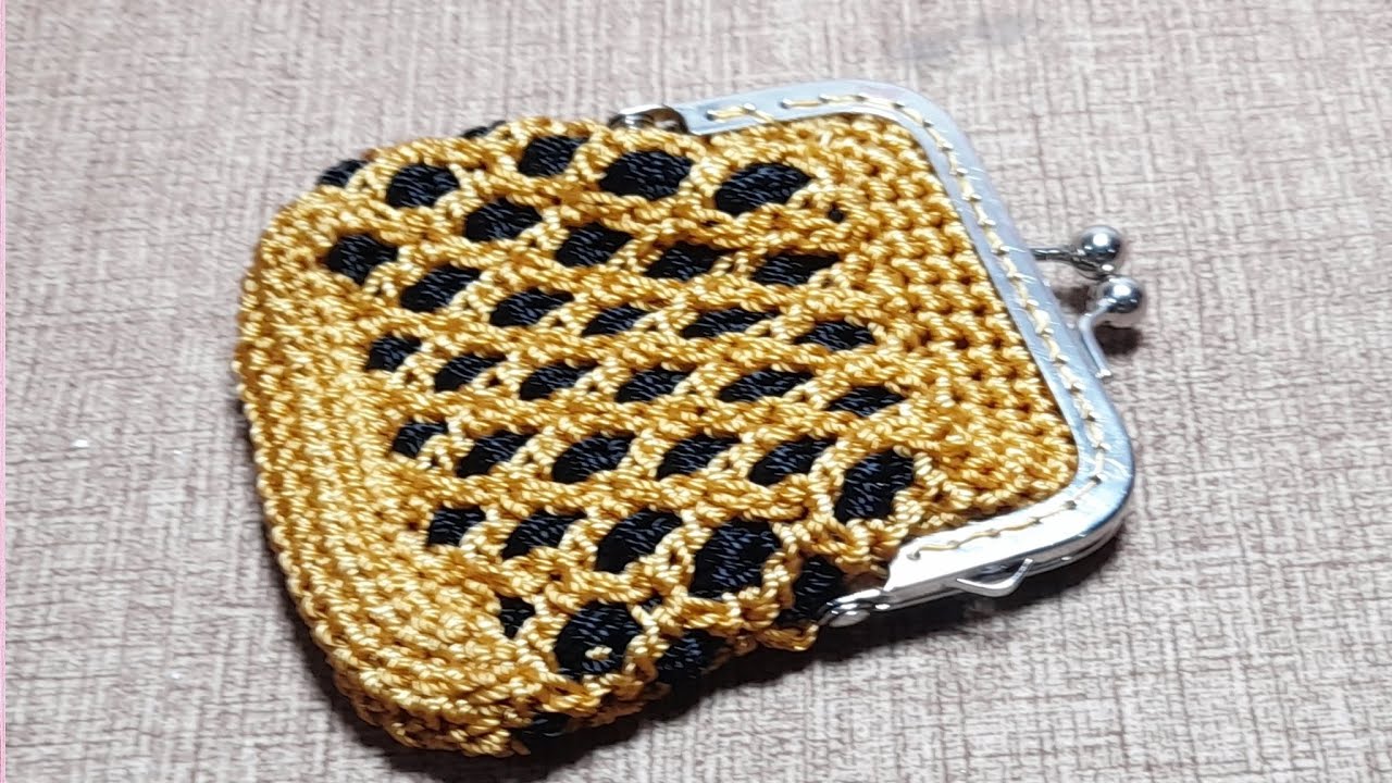 COMO TEJER UN HERMOSO Y ELEGANTE MONEDERO FÁCIL  EN CROCHET
