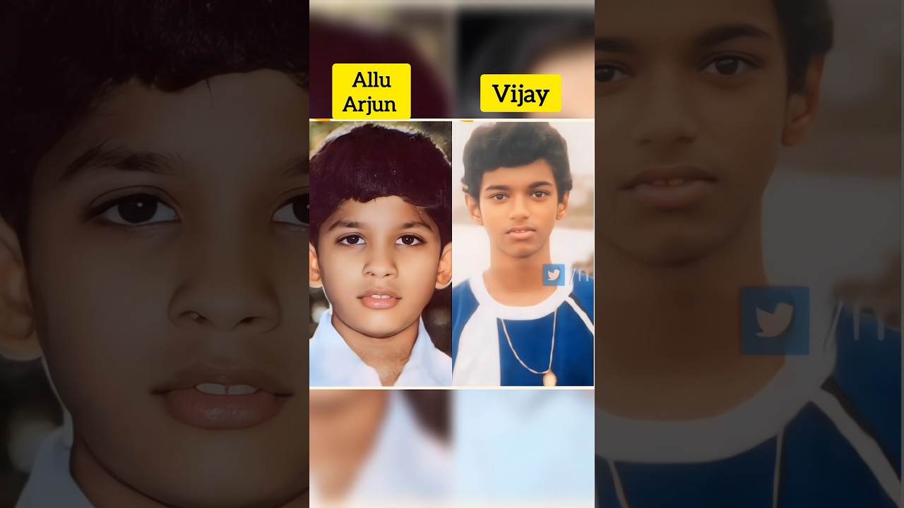 Vijay And Allu Arjun Life Journey Age Transformation 🌟📸 #Vijay #AlluArjun #Pushpa2TheRuleTrailer