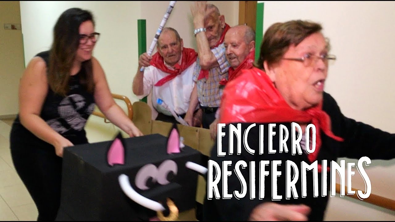 Encierro completo San Fermin 2017 en Residencial Cervantes