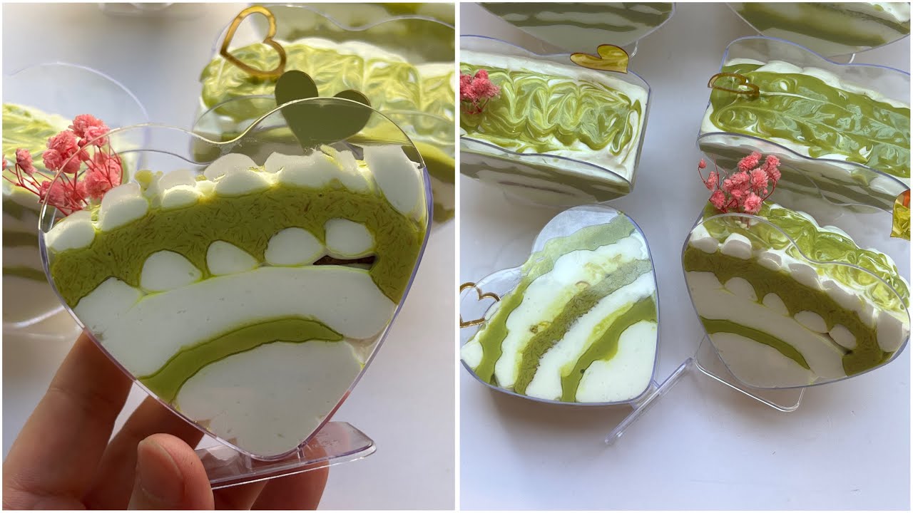 تحلية تيراميسو البيستاشيو💚tiramisu راقي بذوق البيسطاش وحشو شوكولا دبي بزااااف بنين🥹