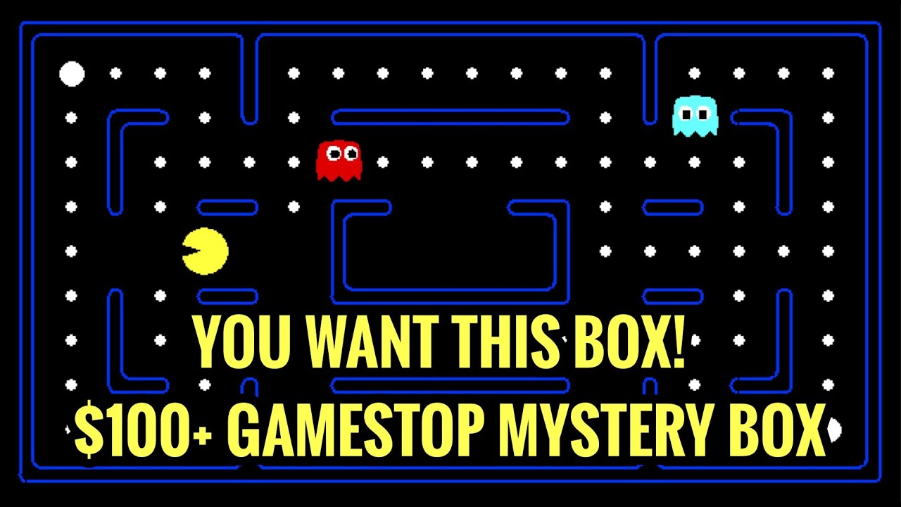 YOU WANT THIS BOX $100+ GAMESTOP MYSTERY BOX