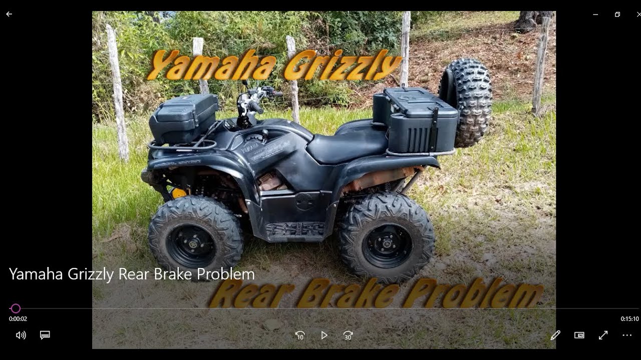 Yamaha Grizzly Rear Brake Problem