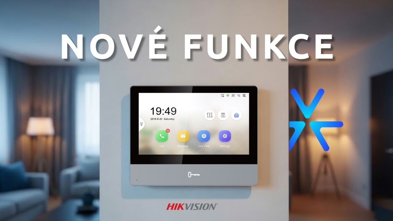 Nové funkce vnitřní stanice Hikvision: změna hlasu, auto-odemknutí a další vylepšení