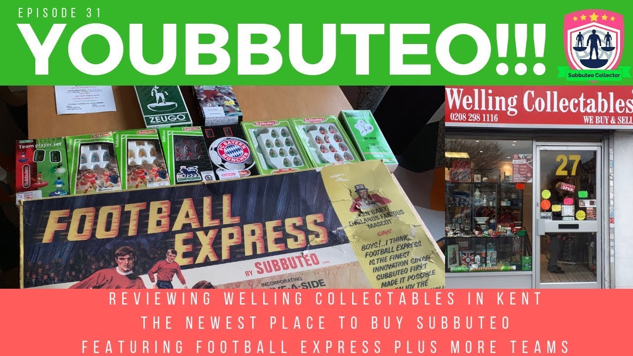Check out  the Subbuteo I bought from Welling Collectables in Welling, Kent
