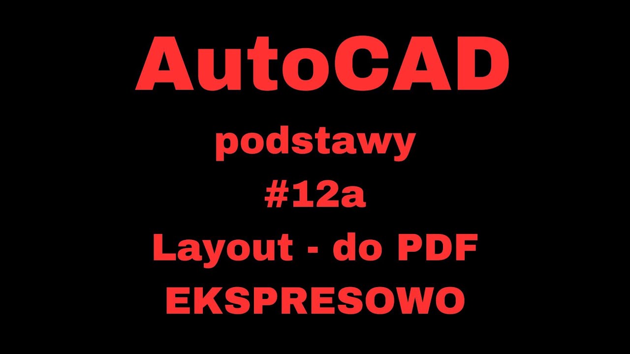 AutoCAD do  PDF ekspres