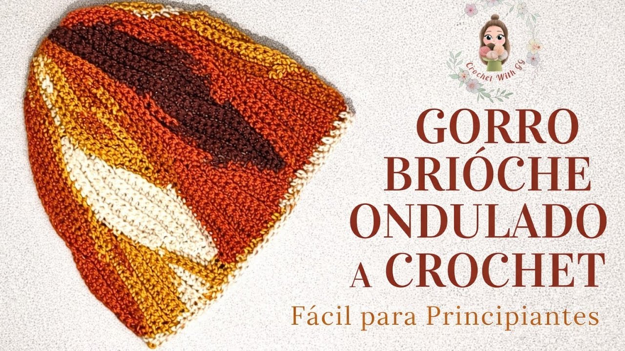 Gorro Brioche Ondulado a Crochet | Fácil para Principiantes