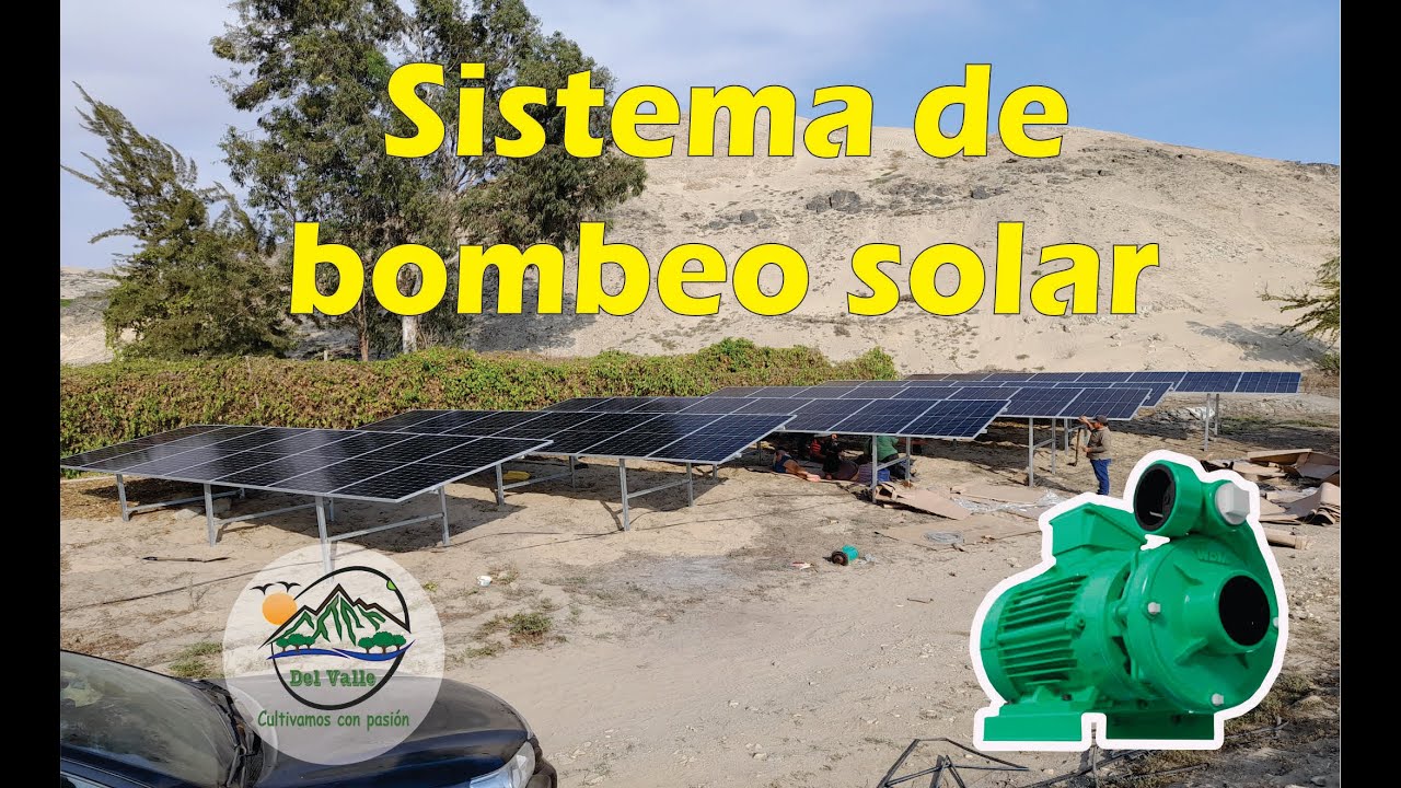 bomba barnes - paneles solares para bombeo de agua - agricultura