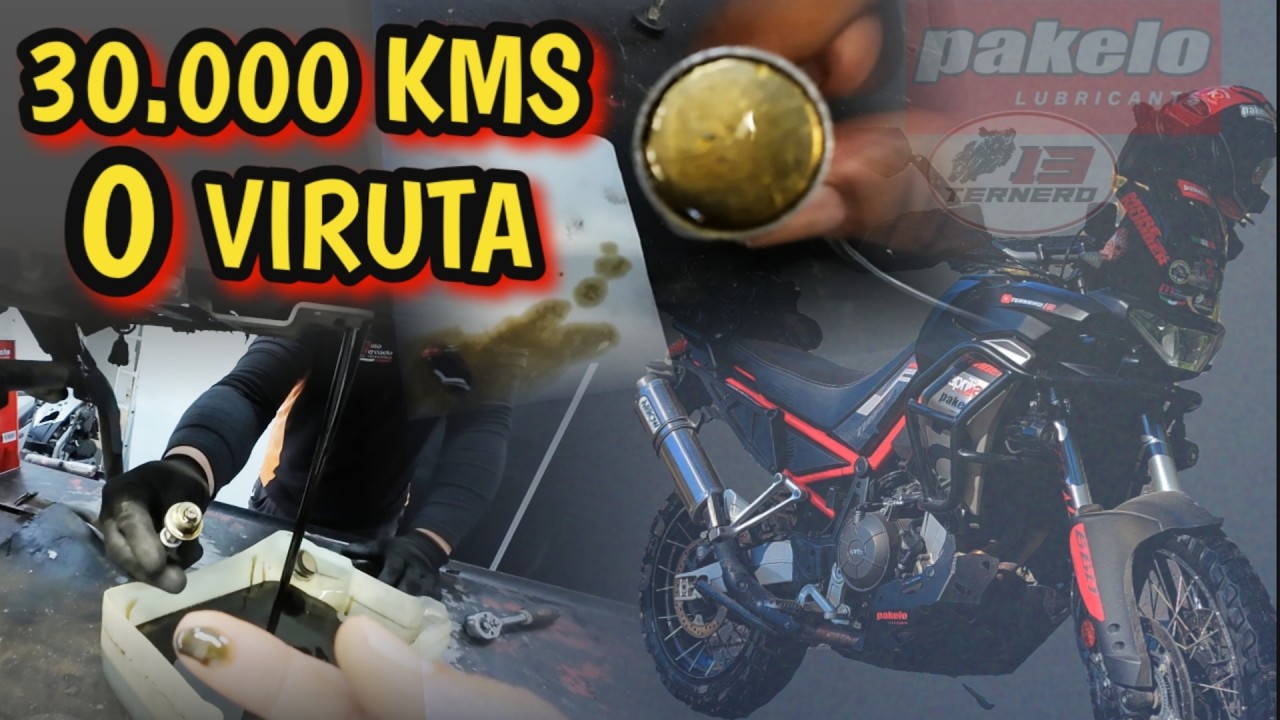 💥 Prueba del im&aacute;n en aceite usado PAKELO con 10.000 kms | Aprilia Tuareg 660 con 30.000 kms✌️😉