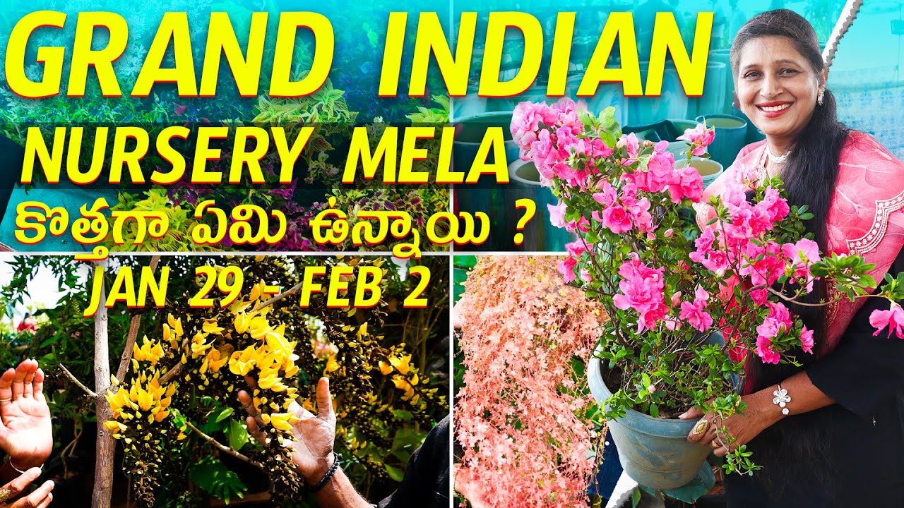🔴 Grand Indian Nursery Mela 2026 in Hyderabad | People's Plaza | Full Exhibition Tour