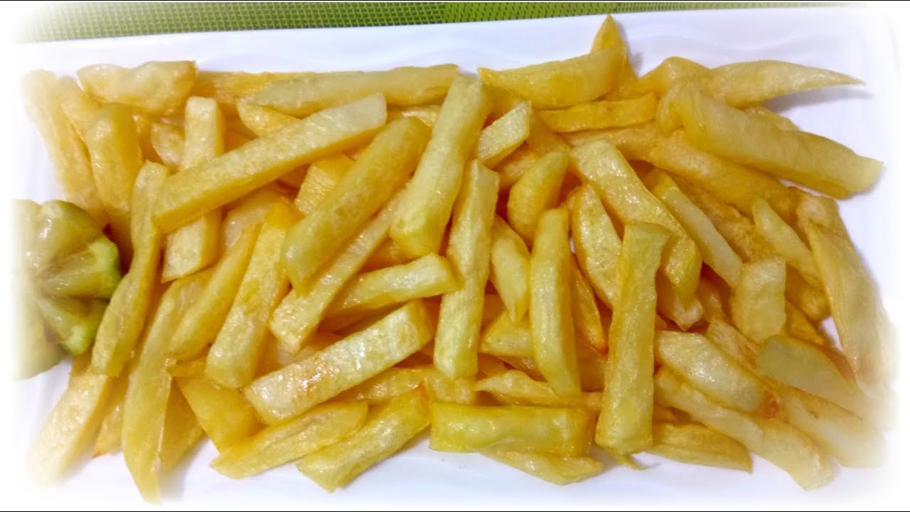 بطاطا مقلية في الفرن 🍟 Frites au four بملعقة زيت صحية ومقرمشة