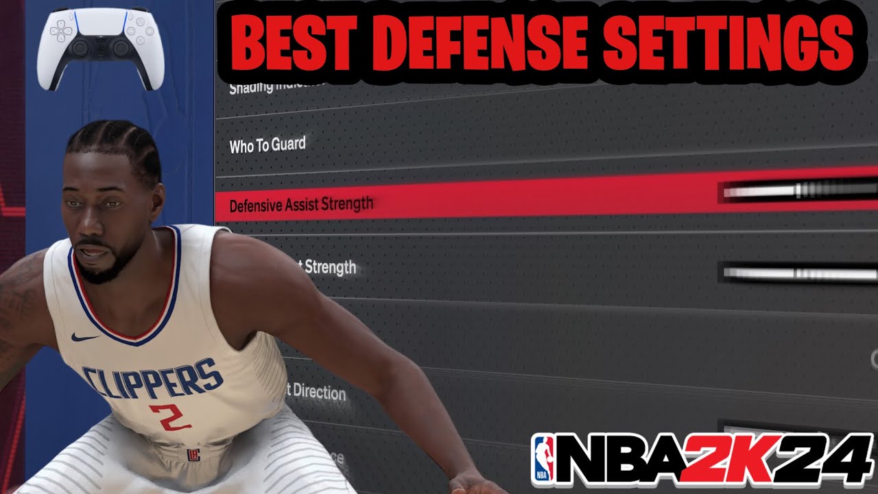 BEST DEFENSIVE SETTINGS IN NBA 2K24 !! THIS SETTING HELP WITH SLIDING AND DEFENSIVE ASSIST STRENGTH!