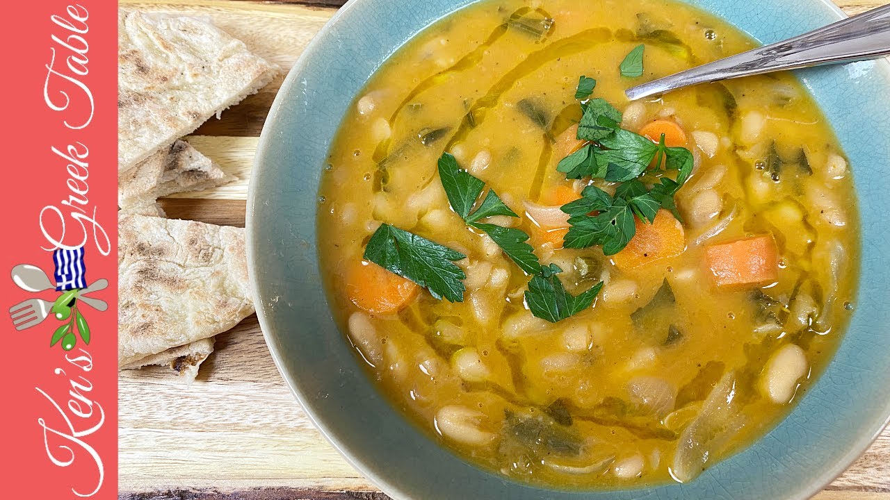 Greek Bean Soup | Fasolada Recipe | 30 Minute Greek Soup Recipe