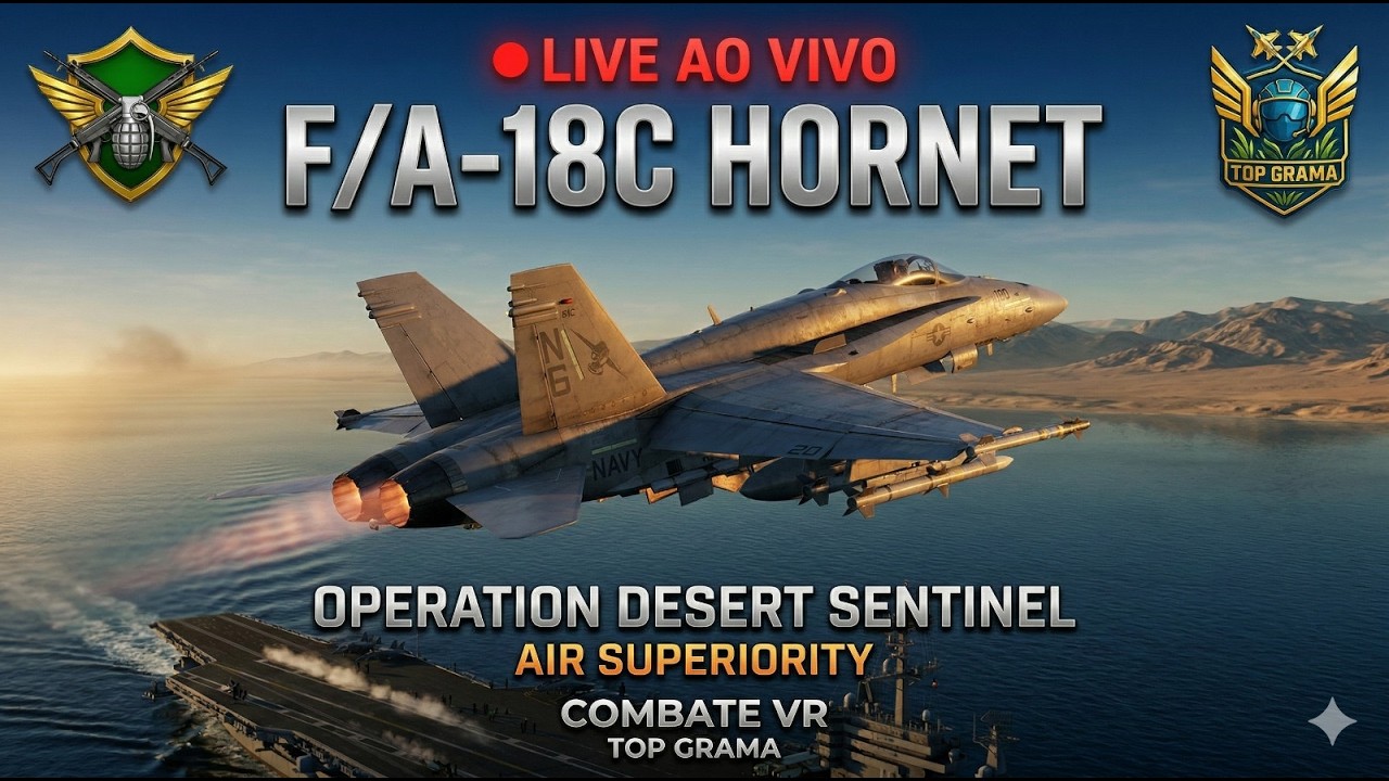 F/A-18C HORNET — OPERAÇÃO NO ORIENTE MÉDIO | PATRULHA DE SUPERIORIDADE AÉREA [VERTICAL]