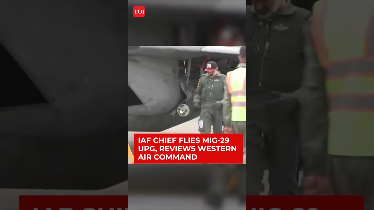 Air Chief Marshal A. P. Singh Flies MiG-29 UPG Sortie, Reviews Western Air Command Readiness