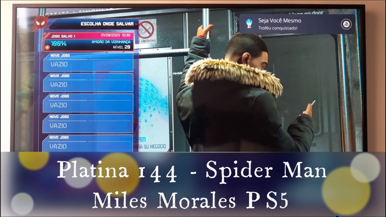 Spider-man Miles Morales PS5 - Platina 144 (autopop)!!!
