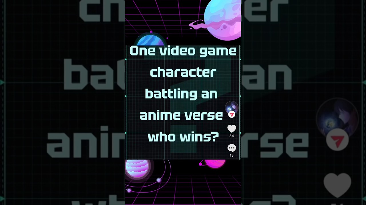 One video game character vs an anime verse! #anime #manga #vs #videogames #sonic #dbz #shorts