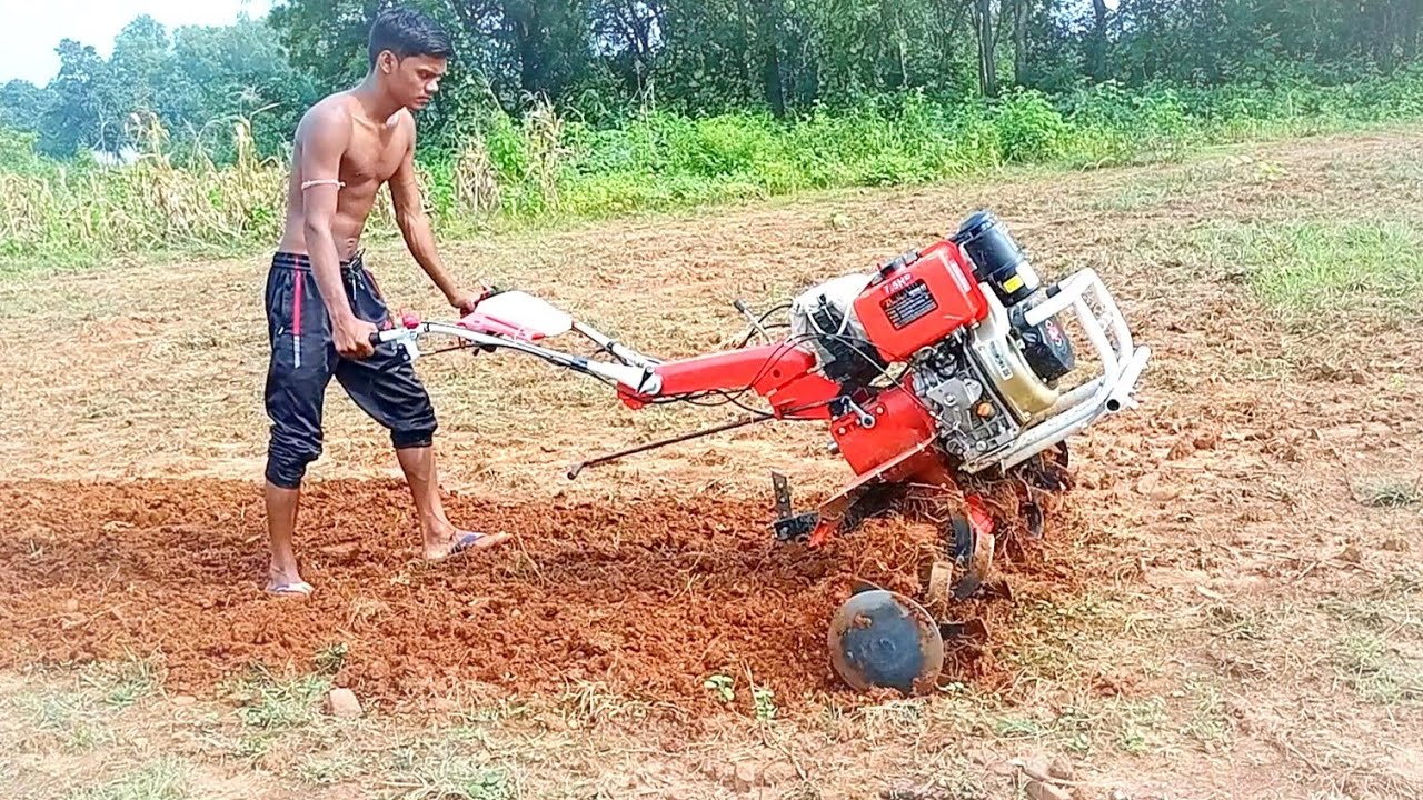 Power Weeder Kama Original Engine 9hp Power Tiller | Farmer Raju