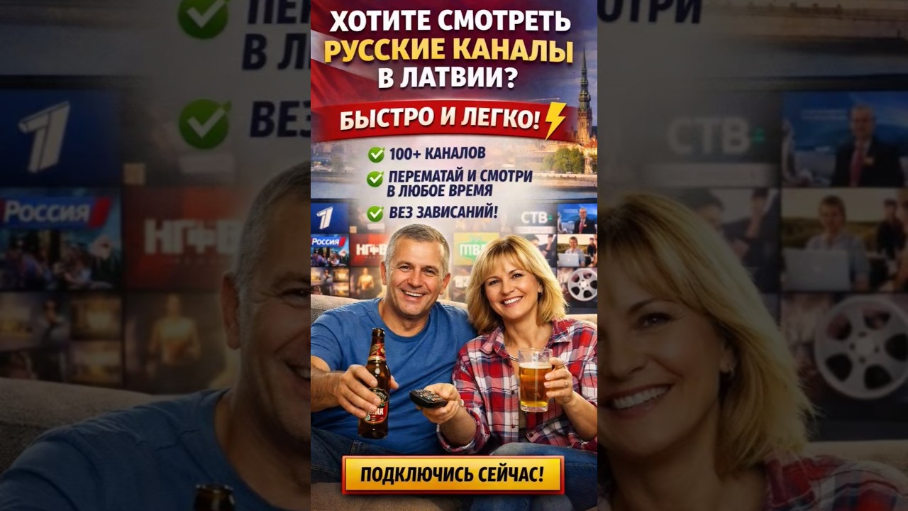 Смотри русские ТВ каналы в Латвии без зависаний 📺 Фильмы и сериалы &mdash; подключай New TV