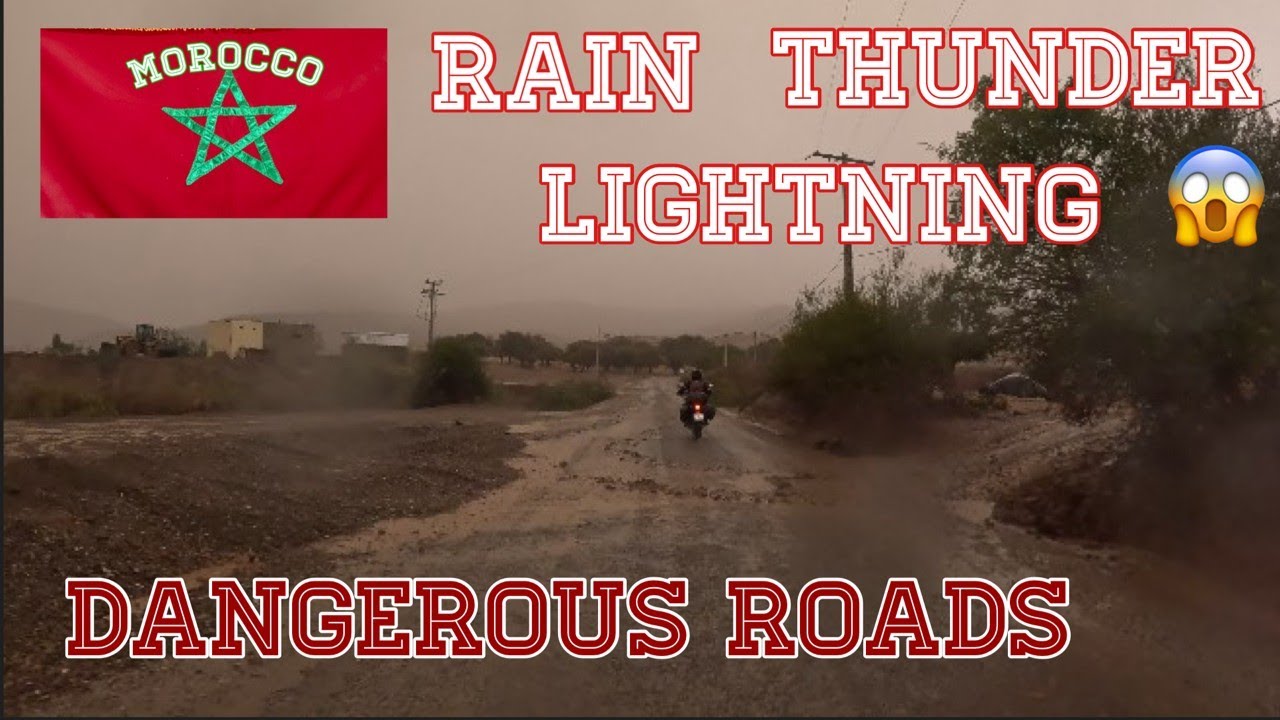 Morocco 2025-04 Surprised by heavy rain | Honda CRF300L