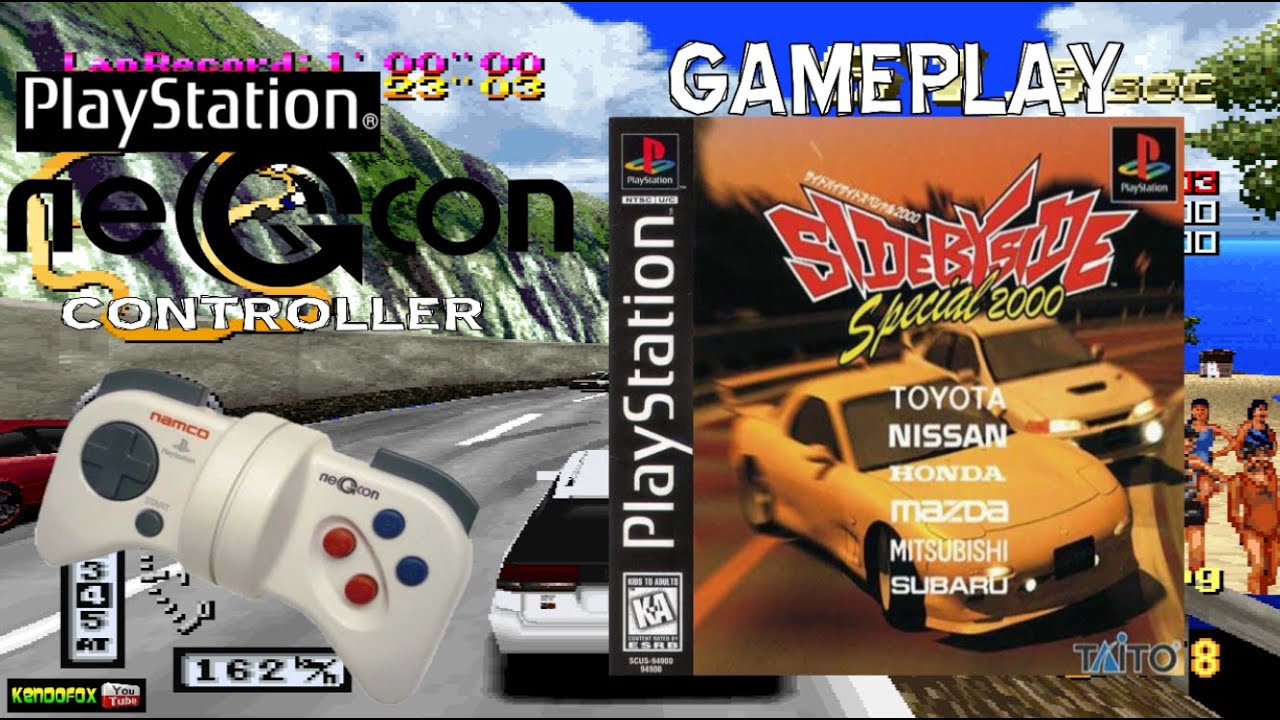 PS1 Side by Side Special 2000 x NeGcon Playstation Controller