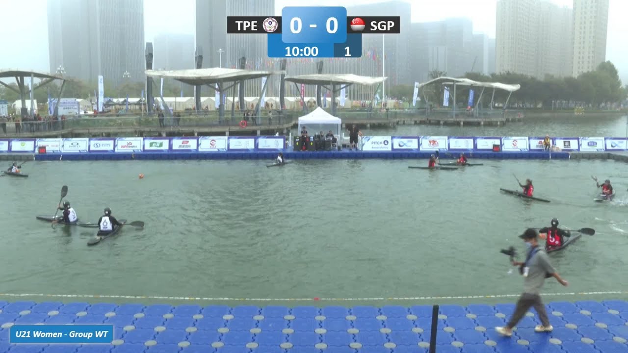 TPE vs Singapore U21 Women Group WT / 2024 ICF Canoe-Kayak Polo World Championships Deqing China