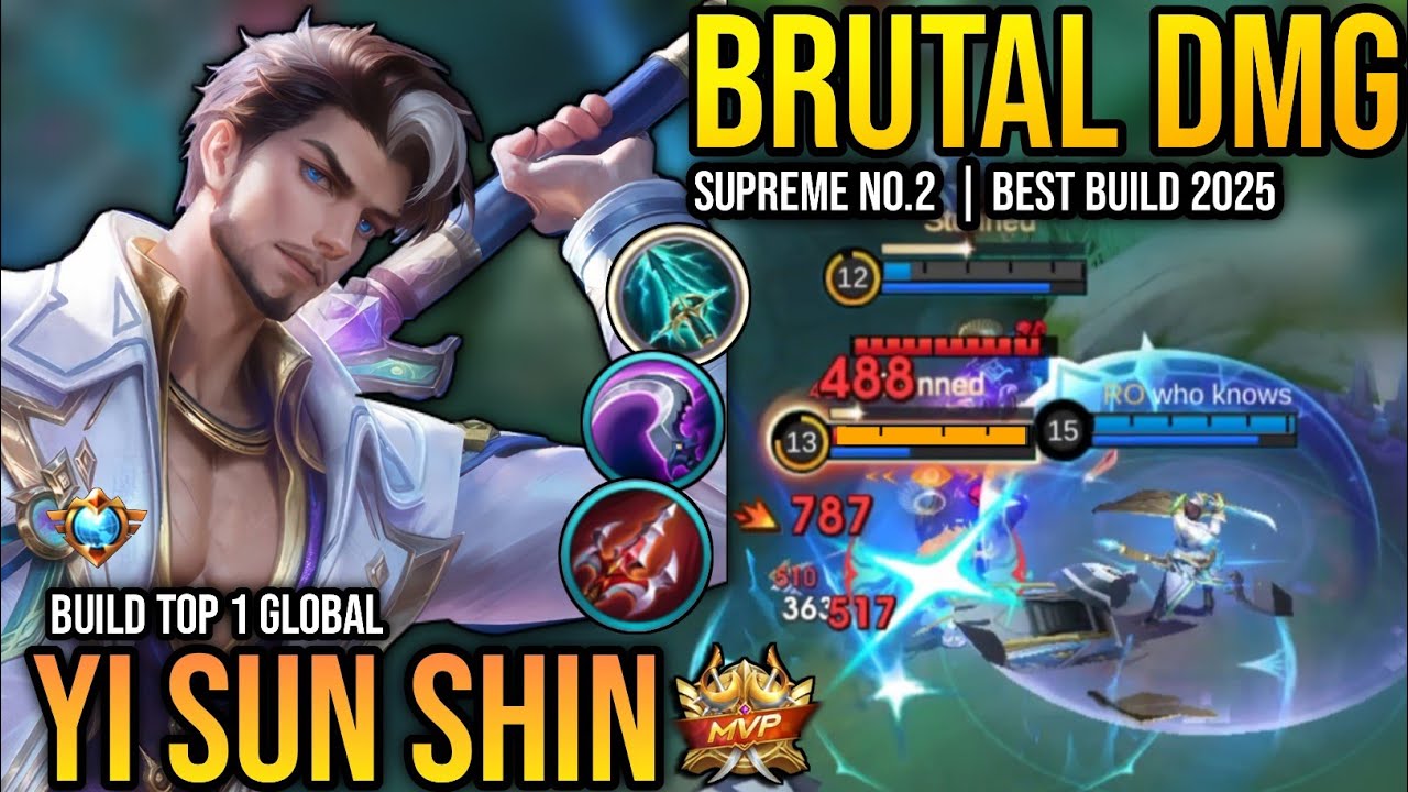 YSS BEST BUILD 2025 | BUILD TOP 1 GLOBAL YI SUN SHIN GAMEPLAY | MOBILE LEGENDS✓