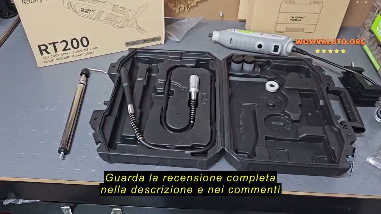 Recensione del Huepar Tool Mini Trapano, 4V MAX Utensile Multifunzione a batteria, con 51 Accessori,