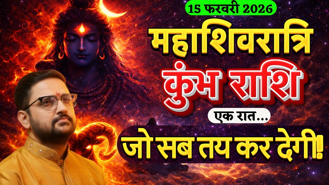 15 फरवरी 2026 महाशिवरात्रि | कुंभ राशि की किस्मत बदलेगी! | Kumbh Rashi | Acharya Mukti