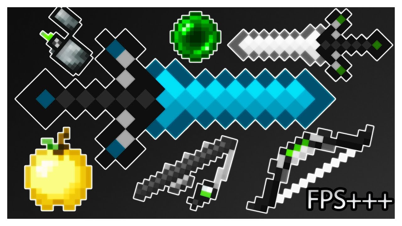 MINECRAFT PVP TEXTURE PACK - BACAN PACK DEFAULT EDIT UHC FPS+++ 1.7.X/1.8.X