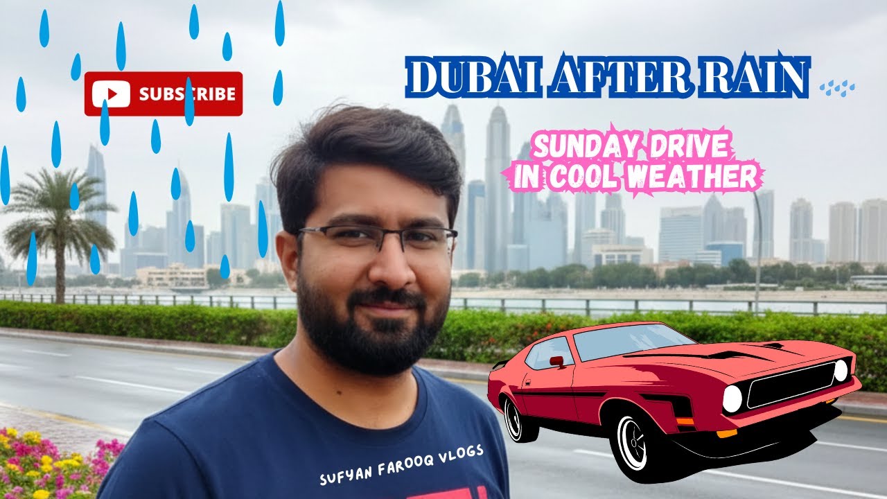 Dubai After Rain 🌧️ | Sunday Drive in Cool Weather | Oud Metha to Jumeirah | 20 Min Relaxing Vlog