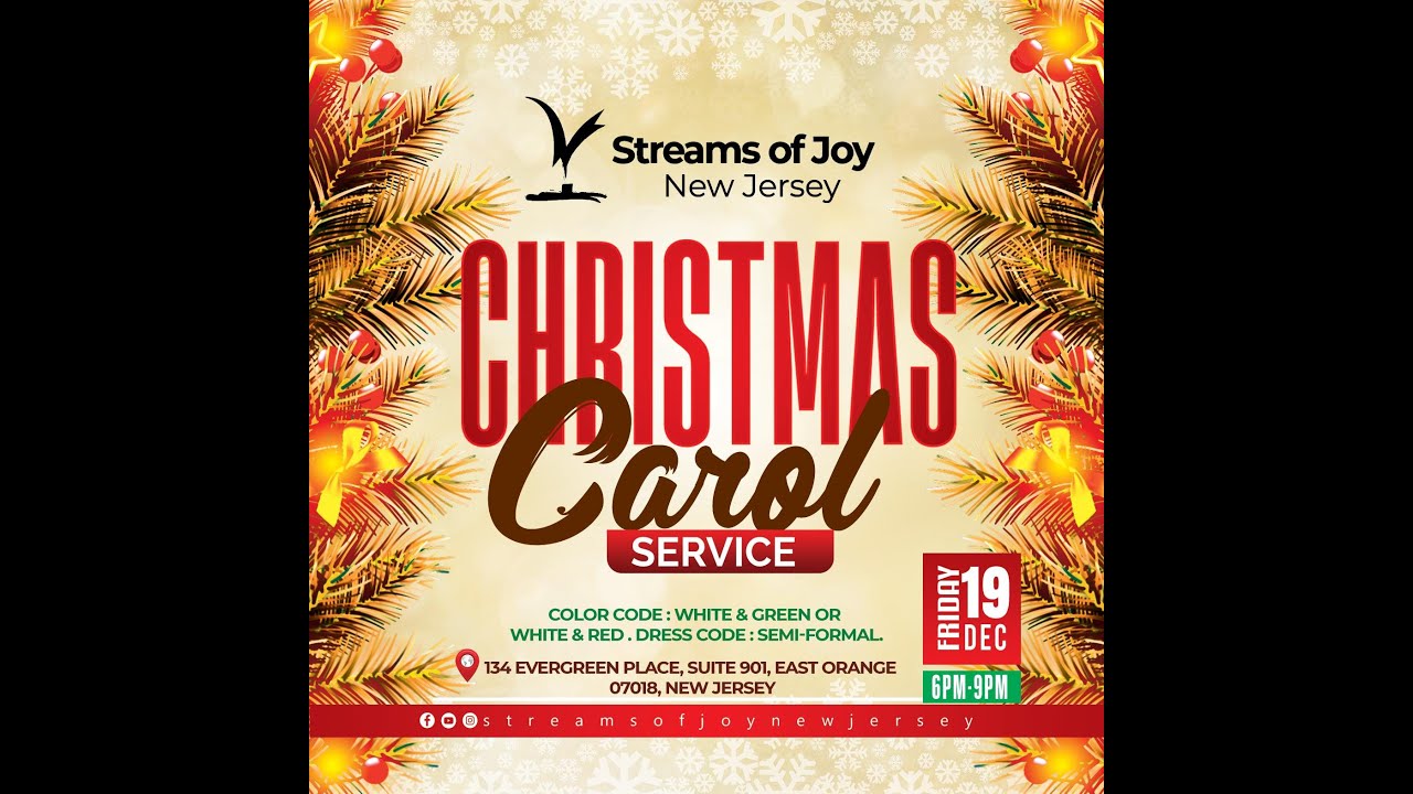 CHRISTMAS CAROL SERVICE || DECEMBER 19TH 2025