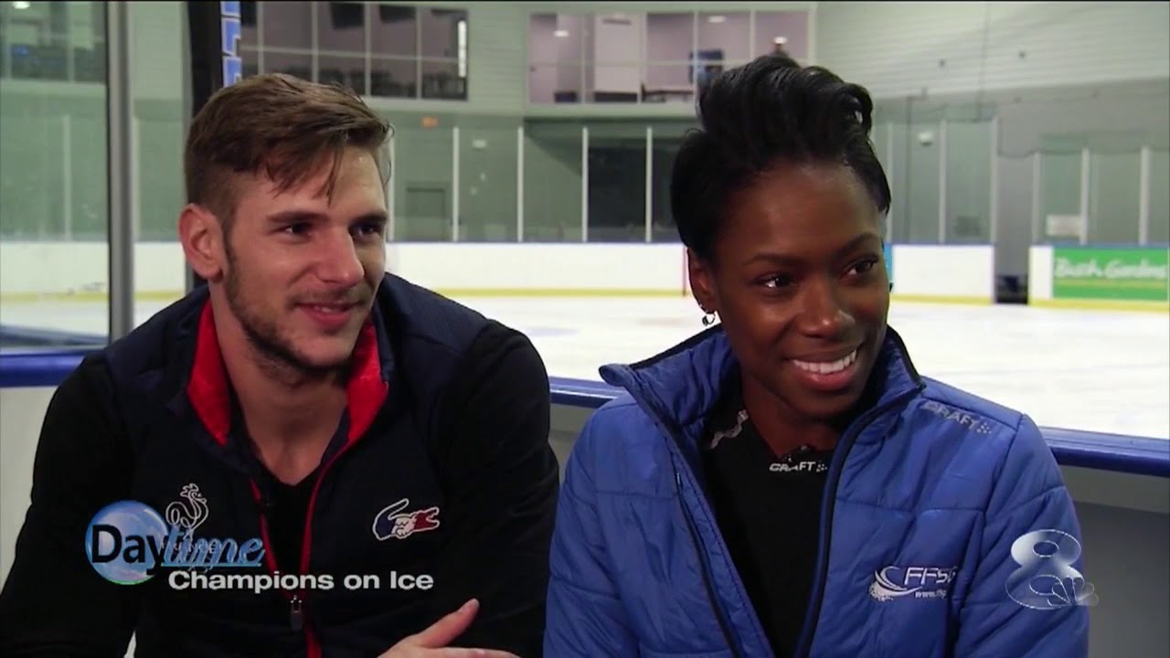 French figure skaters Vanessa James and Morgan Cipres