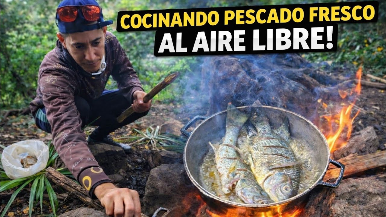 PESCA Y COCINA: EXPLORAMOS hermoso LUGAR 