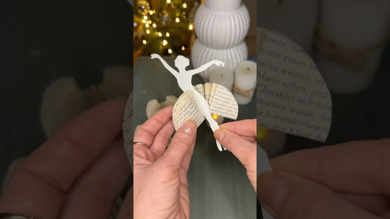 DIY Paper Ballerina🩰#diy#homedecor#diytutorial#ballerina#papercraft#craft#crafting#diyblogger#decor
