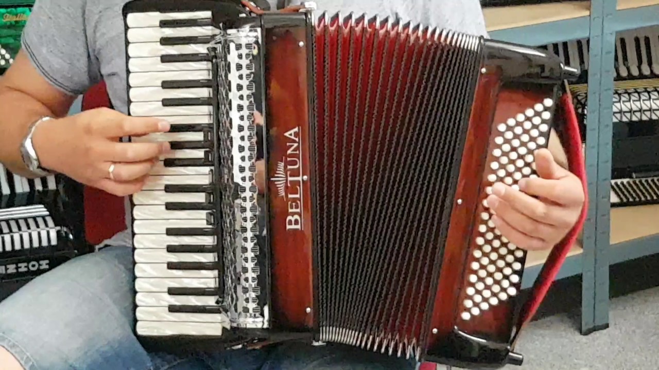 Klangprobe Akkordeon Beltuna Studio III 37/96 Luxe Pro