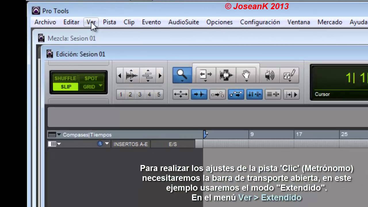 SonuRit - Tutorial de Iniciación de Pro Tools (vers.10) en español - Parte 1/3
