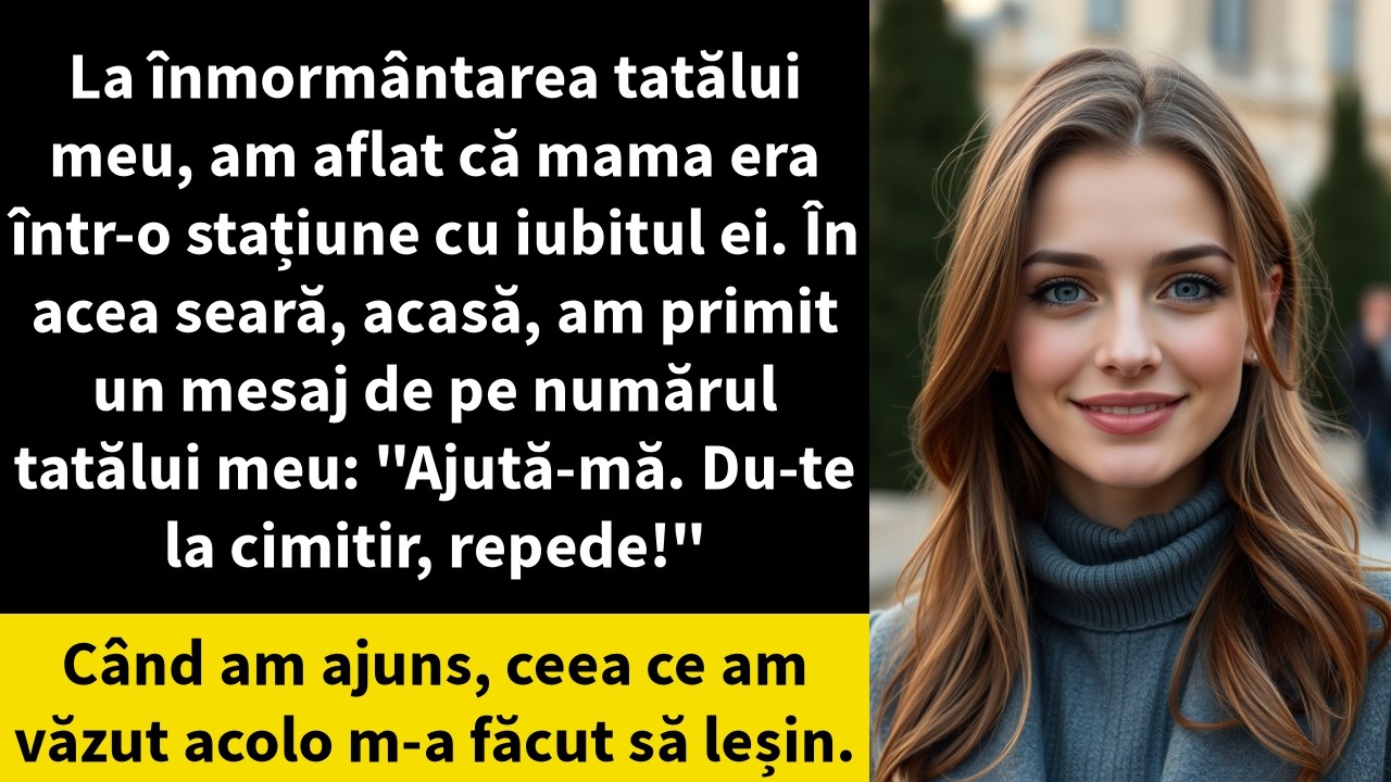 La înmormântarea tatălui meu, am aflat că mama era într-o stațiune cu iubitul ei. În acea seară,