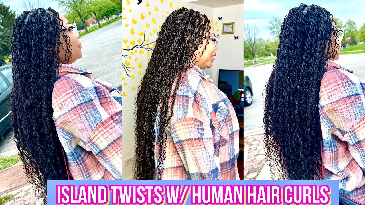 Extra Curly Island Twists With Human Hair Bundles - Full Tutorial
