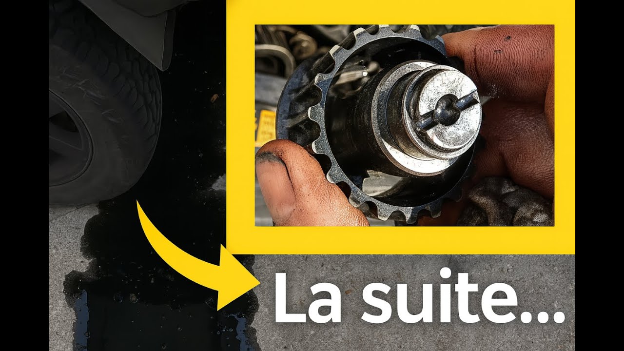 L200 Réparation à l'africaine en Espagne du moteur 4D56 sur parking suite casse arbre d'équilibrage