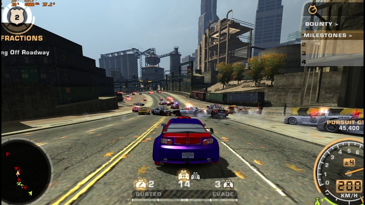 Playing UNFINISHED and BETA races of most wanted - nfs most wanted
