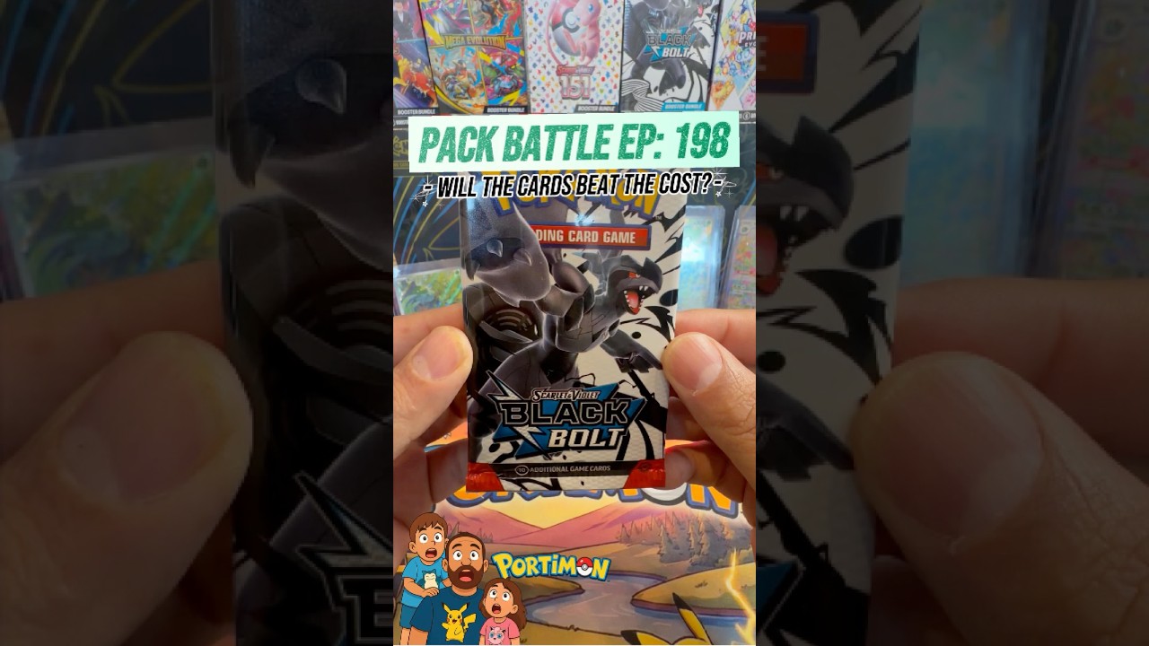 Pack Battle EP: 198 - Black Bolt #shorts #30daysuperfans #pokemon