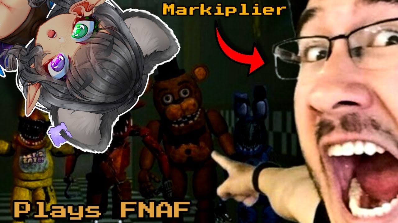 Vtuber Reacts to MARKIPLIER Playing FNAF FIRST TIME『 Loaf Reacts 』