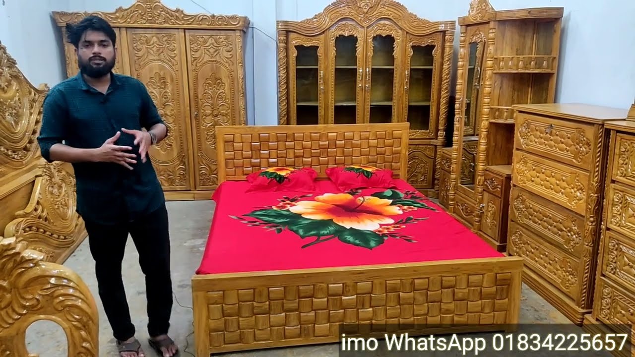 সিমপল খাটের ডিজাইন || new khat design 2022 || New Model Furniture || #bed