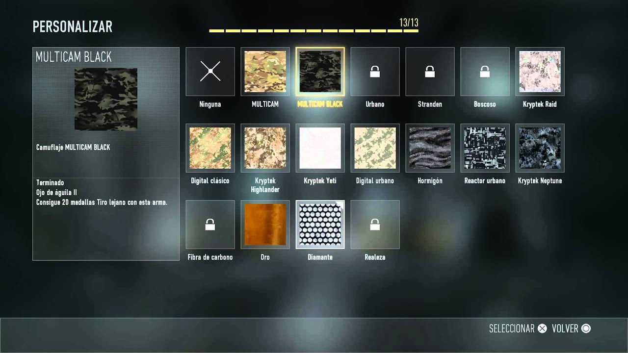 CONSEGUIR CAMUFLAJES DIAMANTE Y REALEZA SIN COMPLETAR TODOS LOS DESAFÍOS DEL ARMA!!