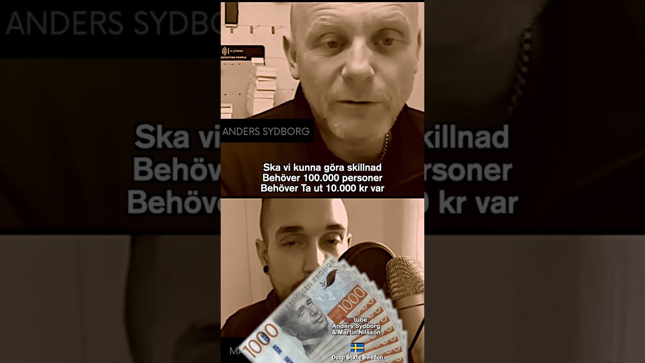 Anders: Kontantbrist om 100.000 Personer tar ut 10 000 kr 🤔