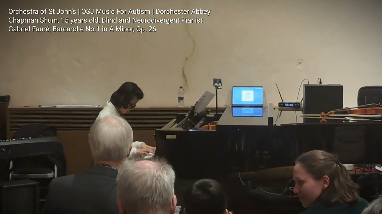 Fauré, Barcarolle No.1 in A Minor, Op. 26 | Chapman Shum, 15, Blind & Neurodivergent Pianist