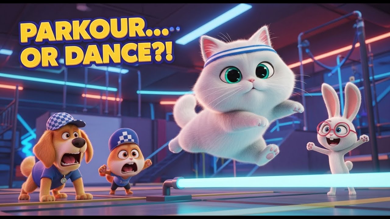 They Came to Train Parkour… Then This Cat Turned It Into a Dance Party 🐱💃