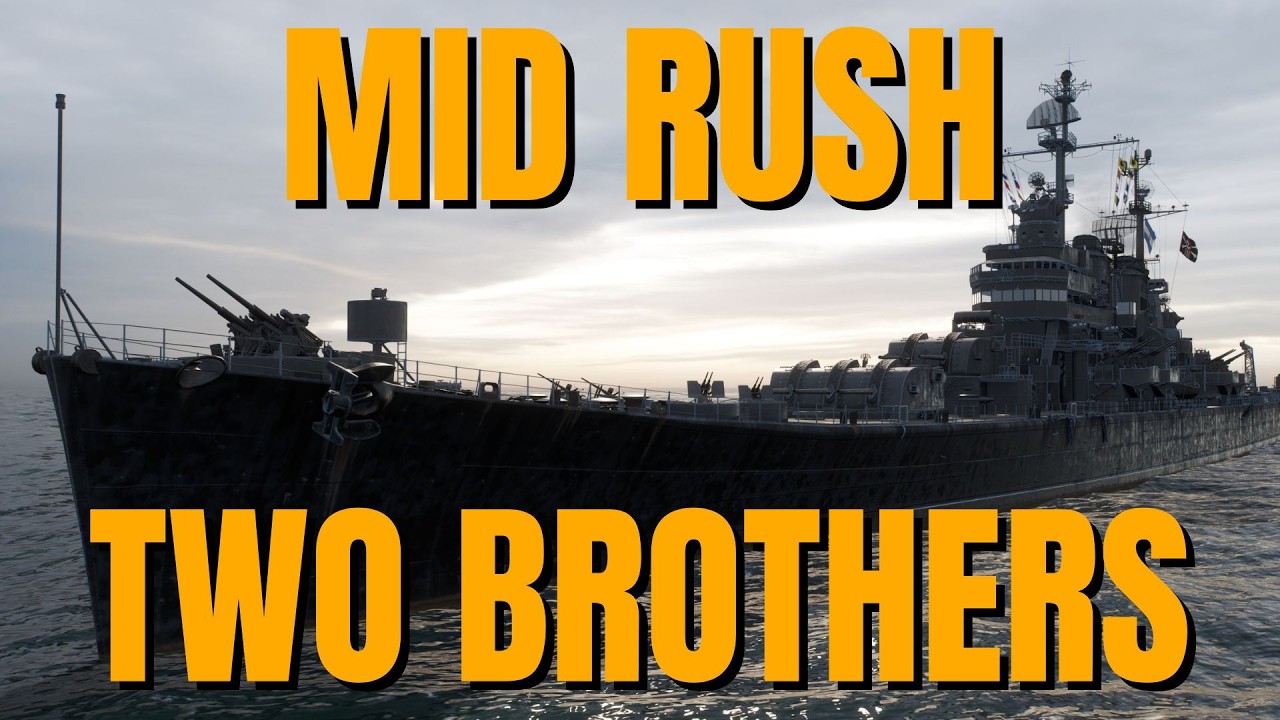 Mid Rush on Two Brothers in a Tier X Cruiser | World of Warships